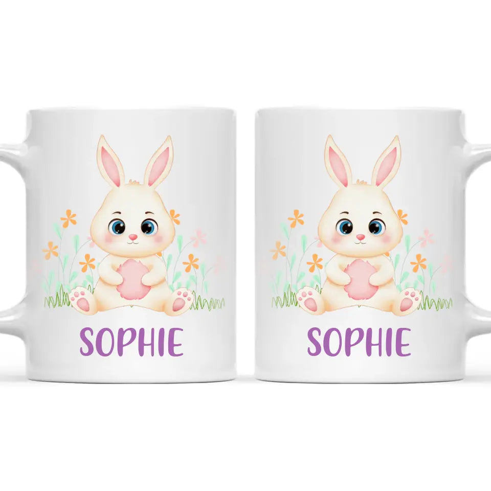 Bunny in Bloom-Personalized Kids Mug