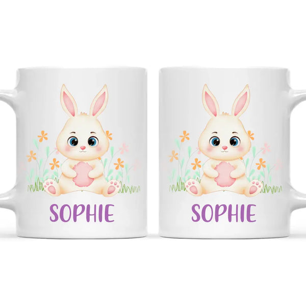 Bunny in Bloom-Personalized Kids Mug