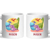 Personalised Dinosaur Mug - Custom Name Kids Cup - Fun Dino Theme - Ceramic or Enamel - 11oz, 6oz, or Camping Mug - NZ Made