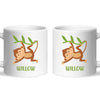Personalised Monkey Mug - Custom Name Kids Cup - Cute Jungle Animal Design - 11oz or 6oz - NZ Made