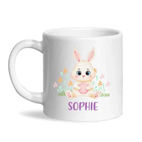 Bunny in Bloom-Personalized Kids Mug