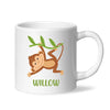 Personalised Monkey Mug - Custom Name Kids Cup - Cute Jungle Animal Design - 11oz or 6oz - NZ Made