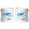 Personalised Shark Mug - Custom Name Kids Cup - Fun Ocean Shark Design - 11oz or 6oz - NZ Made