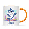Personalised Shark Mug - Custom Name Kids Cup - Cute Underwater Ocean Design - 11oz or 6oz - NZ Made