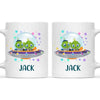 Personalised Alien Spaceship Mug - Custom Name Kids Cup - Fun Outer Space Design - 11oz or 6oz - NZ Made