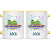 Personalised Alien Spaceship Mug - Custom Name Kids Cup - Fun Outer Space Design - 11oz or 6oz - NZ Made