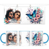 Personalised Butterfly & Flowers Photo Mug - Custom Picture Upload - 11oz Ceramic Gift - NZ Made