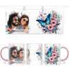Personalised Butterfly & Flowers Photo Mug - Custom Picture Upload - 11oz Ceramic Gift - NZ Made
