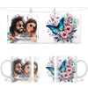 Personalised Butterfly & Flowers Photo Mug - Custom Picture Upload - 11oz Ceramic Gift - NZ Made