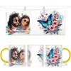 Personalised Butterfly & Flowers Photo Mug - Custom Picture Upload - 11oz Ceramic Gift - NZ Made