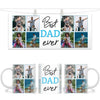 Personalised Best Dad Ever Photo Collage Mug - Custom Father’s Day Gift - 6 Photo Upload - NZ Made
