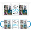 Personalised Best Dad Ever Photo Collage Mug - Custom Father’s Day Gift - 6 Photo Upload - NZ Made