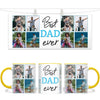 Personalised Best Dad Ever Photo Collage Mug - Custom Father’s Day Gift - 6 Photo Upload - NZ Made