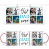Personalised Best Dad Ever Photo Collage Mug - Custom Father’s Day Gift - 6 Photo Upload - NZ Made