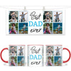 Personalised Best Dad Ever Photo Collage Mug - Custom Father’s Day Gift - 6 Photo Upload - NZ Made