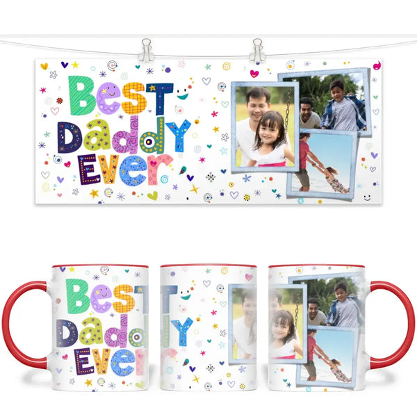 Best Daddy Ever Personalised Photo Mug