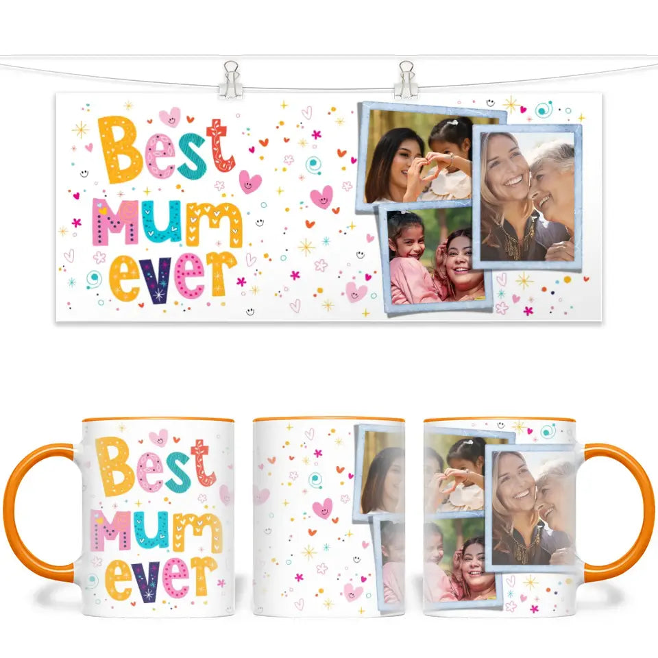 Best Mum Ever Personalised Photo Mug