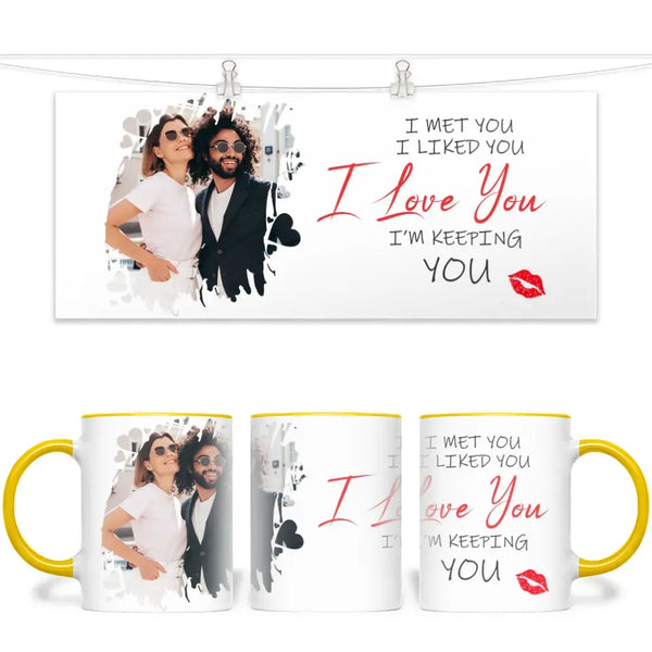 I Love You Personalised Photo Mug