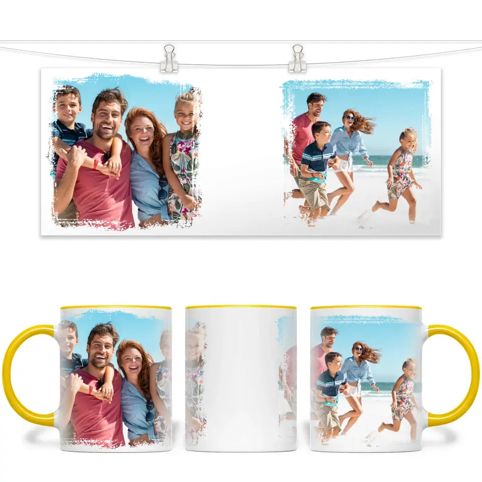 Personalised Photo Mug – Custom 11oz Coffee Cup with Your Own Photos – Unique Gift for Birthdays, Christmas, Mother’s Day & More