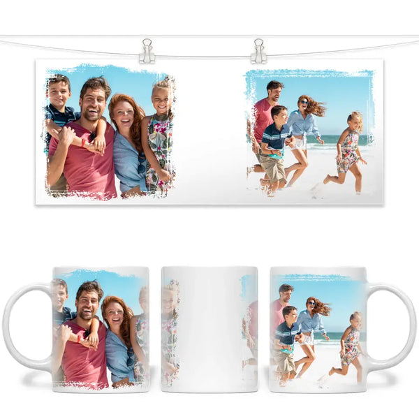 Personalised Photo Mug – Custom 11oz Coffee Cup with Your Own Photos – Unique Gift for Birthdays, Christmas, Mother’s Day & More