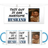 Personalised Photo Mug - This Guy is One Awesome Husband - Custom Picture Gift for Husbands - 11oz Ceramic - NZ Made