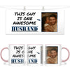 Personalised Photo Mug - This Guy is One Awesome Husband - Custom Picture Gift for Husbands - 11oz Ceramic - NZ Made