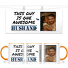 Personalised Photo Mug - This Guy is One Awesome Husband - Custom Picture Gift for Husbands - 11oz Ceramic - NZ Made