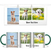 Personalised 3-Photo Collage Mug with Custom Text - Custom Gift for Family & Pet Lovers - 11oz Ceramic - NZ Made
