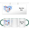 Personalised Photo Heart Frame Mug with Custom Text - 11oz Custom Gift - NZ Made - Anniversary, Birthday, Family Keepsake
