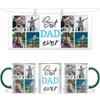 Personalised Best Dad Ever Photo Collage Mug - Custom Father’s Day Gift - 6 Photo Upload - NZ Made