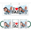 Personalised I Love Dad Photo Mug - Custom Photo Gift for Dad - Father’s Day, Birthday, Christmas - 11oz Ceramic - NZ Made