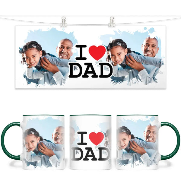 I Love Dad Personalized Mug