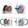 Personalised Butterfly & Flowers Photo Mug - Custom Picture Upload - 11oz Ceramic Gift - NZ Made