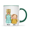 Personalised Child & Teddy Bear Mug – Customisable Character & Teddy