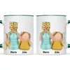Personalised Child & Teddy Bear Mug – Customisable Character & Teddy