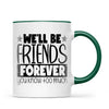 Personalised Best Friends Mug – Custom Two Girls by the Lake Design