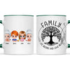 Personalised Family Mug – Cute Chibi Cartoon Style