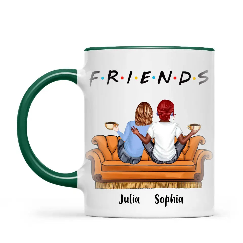 Personalised Best Friends Mug – Customisable Up to 5 Girls