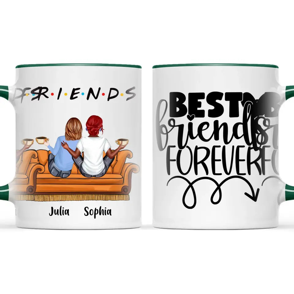 Personalised Best Friends Mug – Customisable Up to 5 Girls