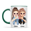 Personalised Best Friends Mug - Customise Hair, Eyes & Outfit - BFF Gift - 11oz Ceramic - NZ Made