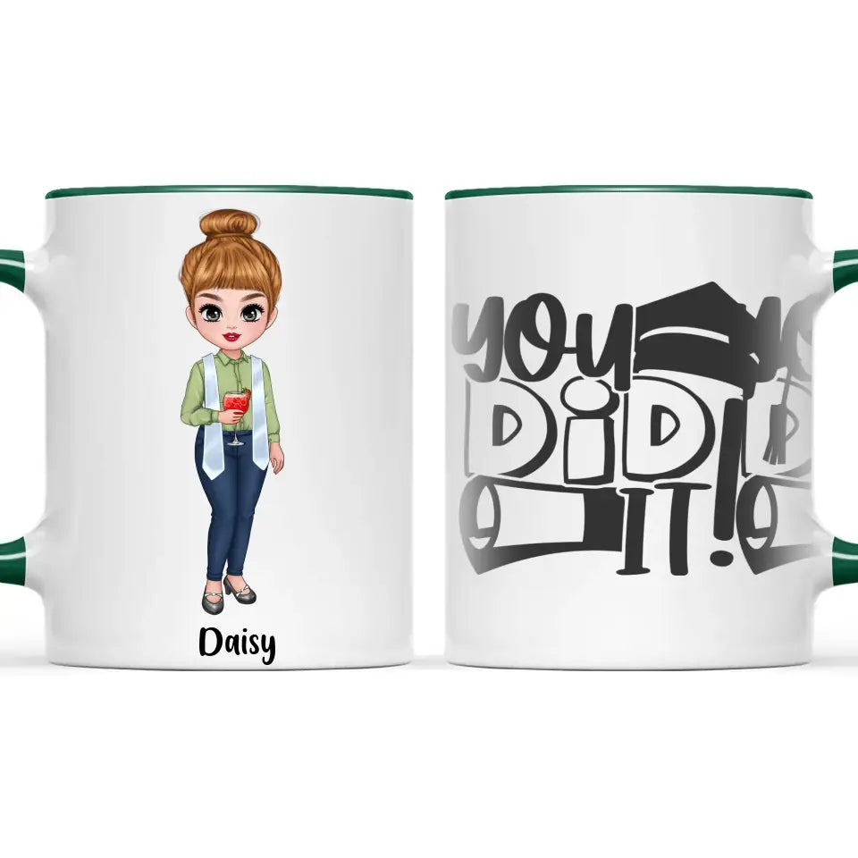 🎓 Personalised Graduation Mug - Customisable Character & Name - Perfect Graduation Gift 🎓