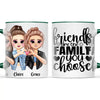 Personalised Best Friends Mug - Customise Hair, Eyes & Outfit - BFF Gift - 11oz Ceramic - NZ Made