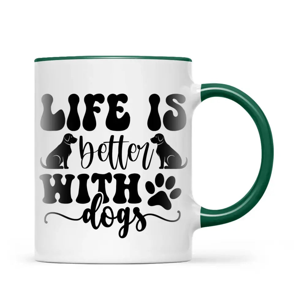 Personalised Pet Lover Mug - Custom Woman & Pets Design - Up to 4 Pets - Fully Customisable - 11oz Ceramic Mug - NZ Made