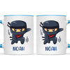 Personalised Ninja Mug - Custom Name Kids Cup - Stealth Warrior Theme - Ceramic or Enamel - 11oz, 6oz, or Camping Mug - NZ Made