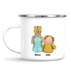 Personalised Child & Teddy Bear Mug – Customisable Character & Teddy