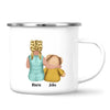 Personalised Child & Teddy Bear Mug – Customisable Character & Teddy