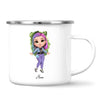 Personalised Girl Character Mug – Customisable Hair, Eyes, Outfit & Name