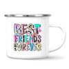 Personalised Best Friends Mug – Custom Cartoon Girls Coffee Cup Gift for Besties