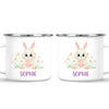 Personalised Bunny Mug - Custom Name Kids Cup - Cute Rabbit Design - 11oz or 6oz - NZ Made