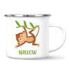 Personalised Monkey Mug - Custom Name Kids Cup - Cute Jungle Animal Design - 11oz or 6oz - NZ Made